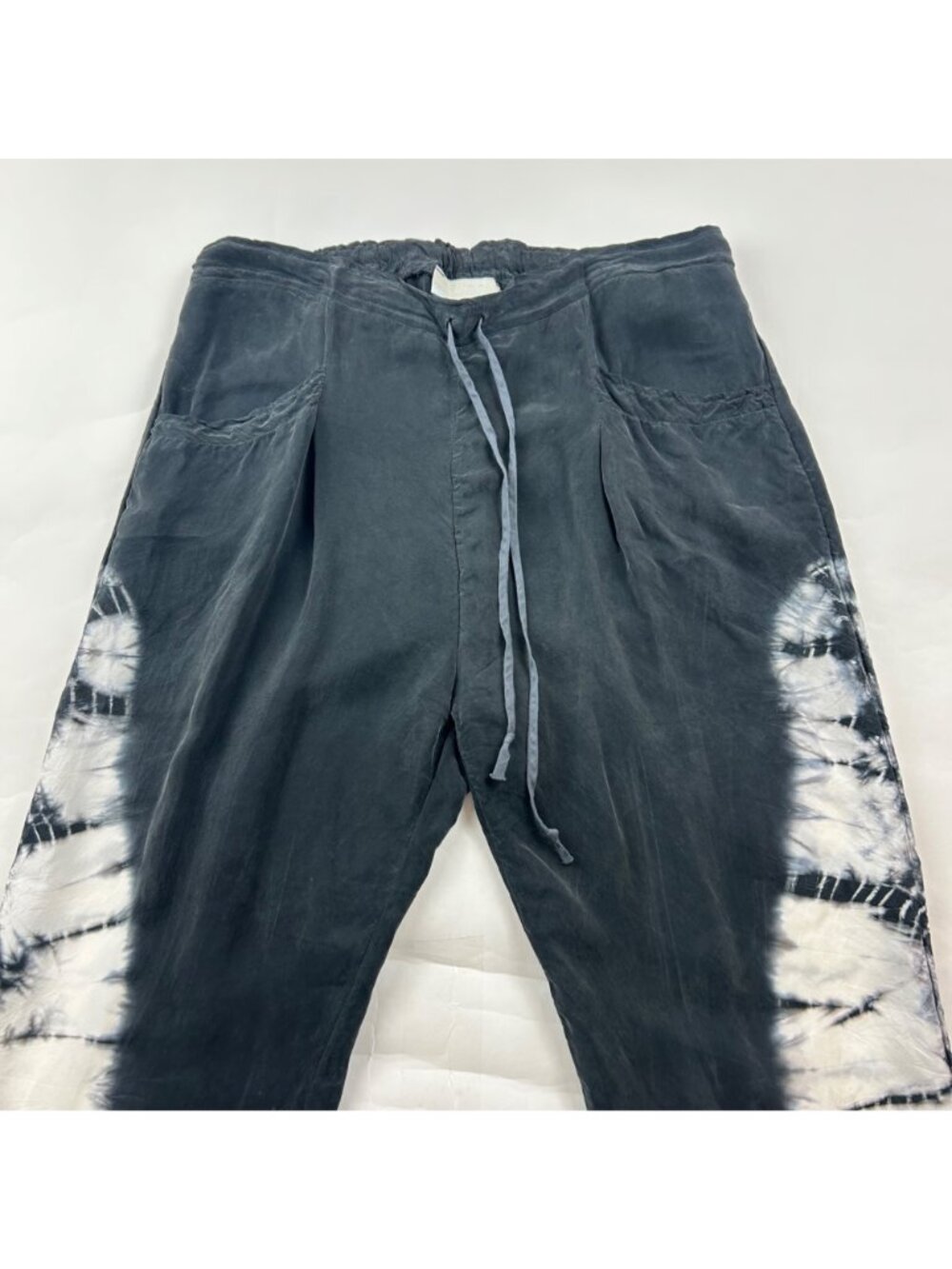 Woo. Delicate Cotton Tie Dye Pull On Lounge Pant L - Picture 2 of 7
